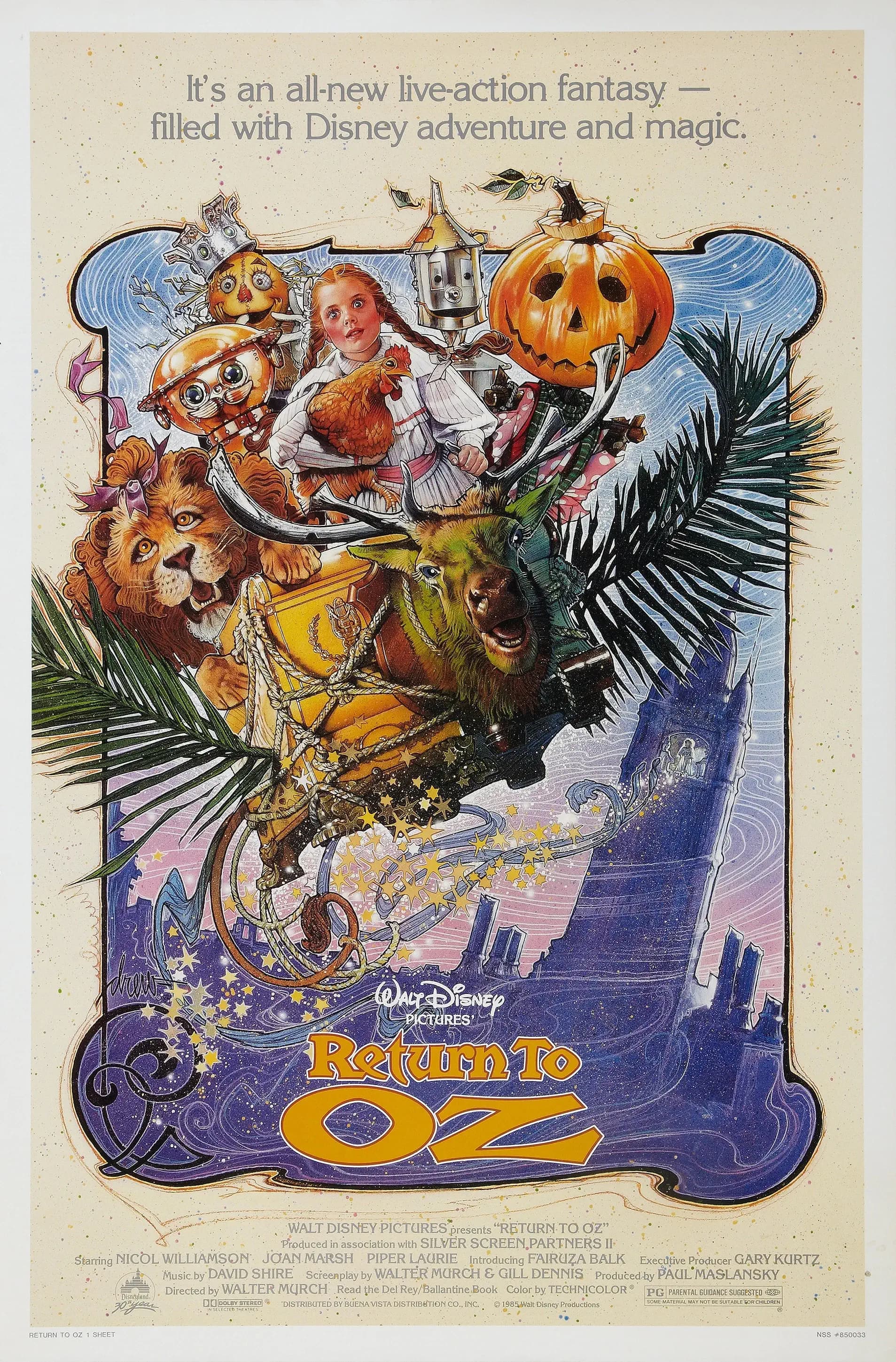 Return to Oz 1985 movie poster